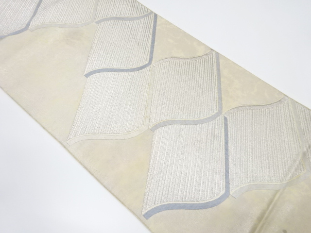 アンティーク　瓦模様織り出し袋帯（材料）